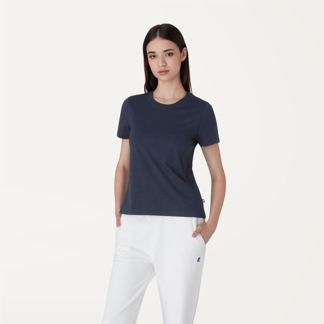 Deep Blue Women's Casual Cotton T-Shirt 01