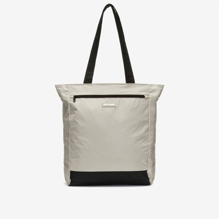 Bolsa de compras impermeable unisex beige y gris para viajes y ocio 1