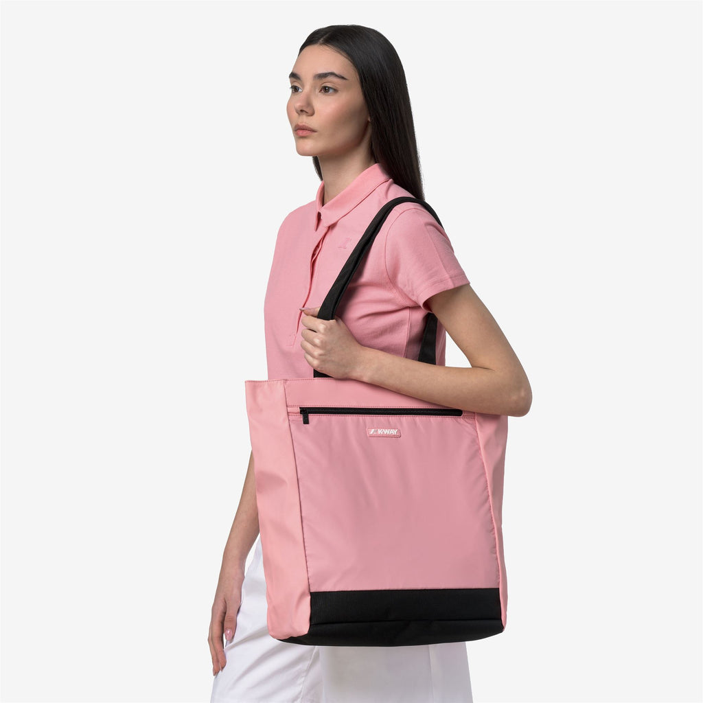 Bags_Unisex_ELLIANT_Shopping Bag_Pink Geranium - Commercial 5