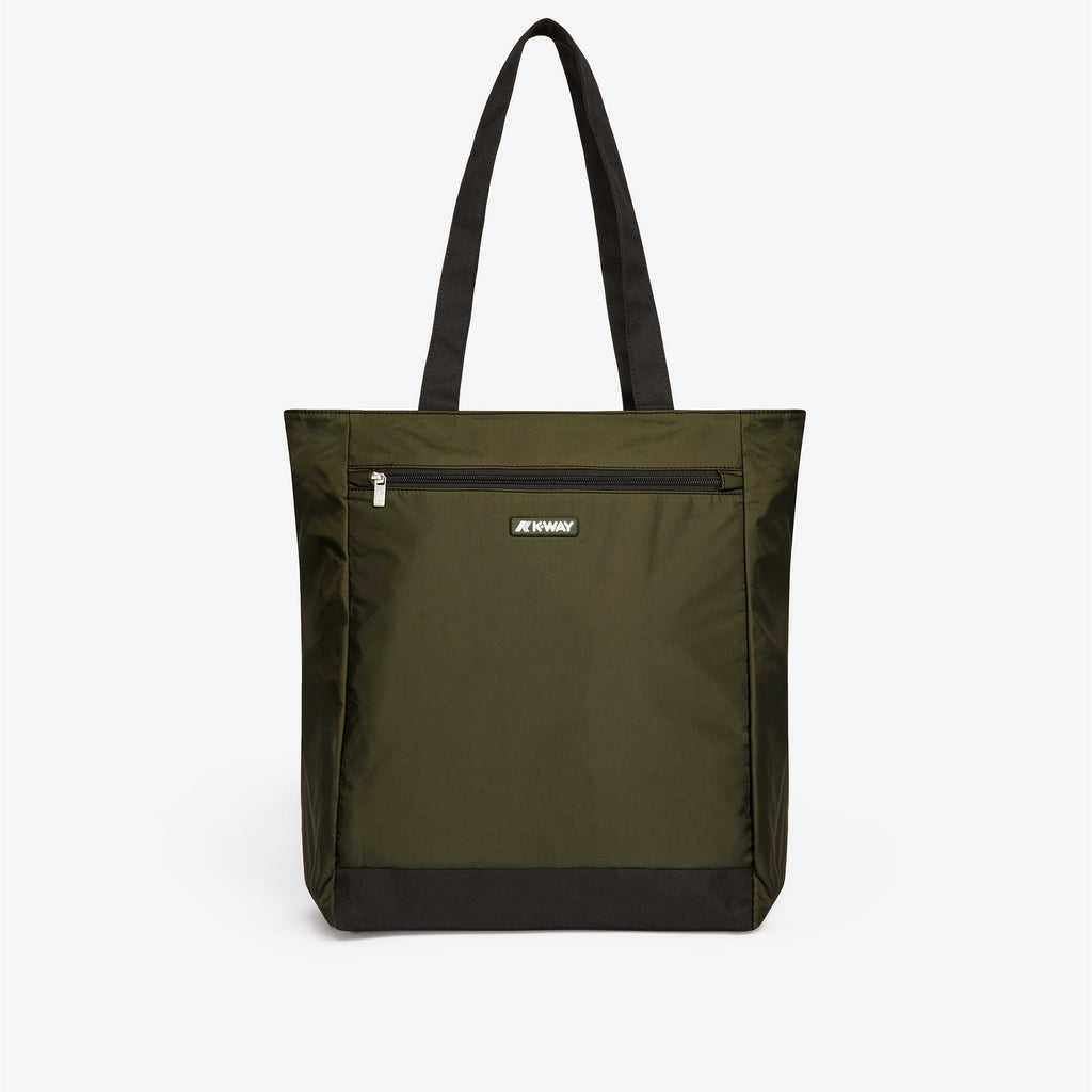 Bags_UNISEX_ELLIANT_Shopping Bag_GREEN BLACKISH - Commercial 1