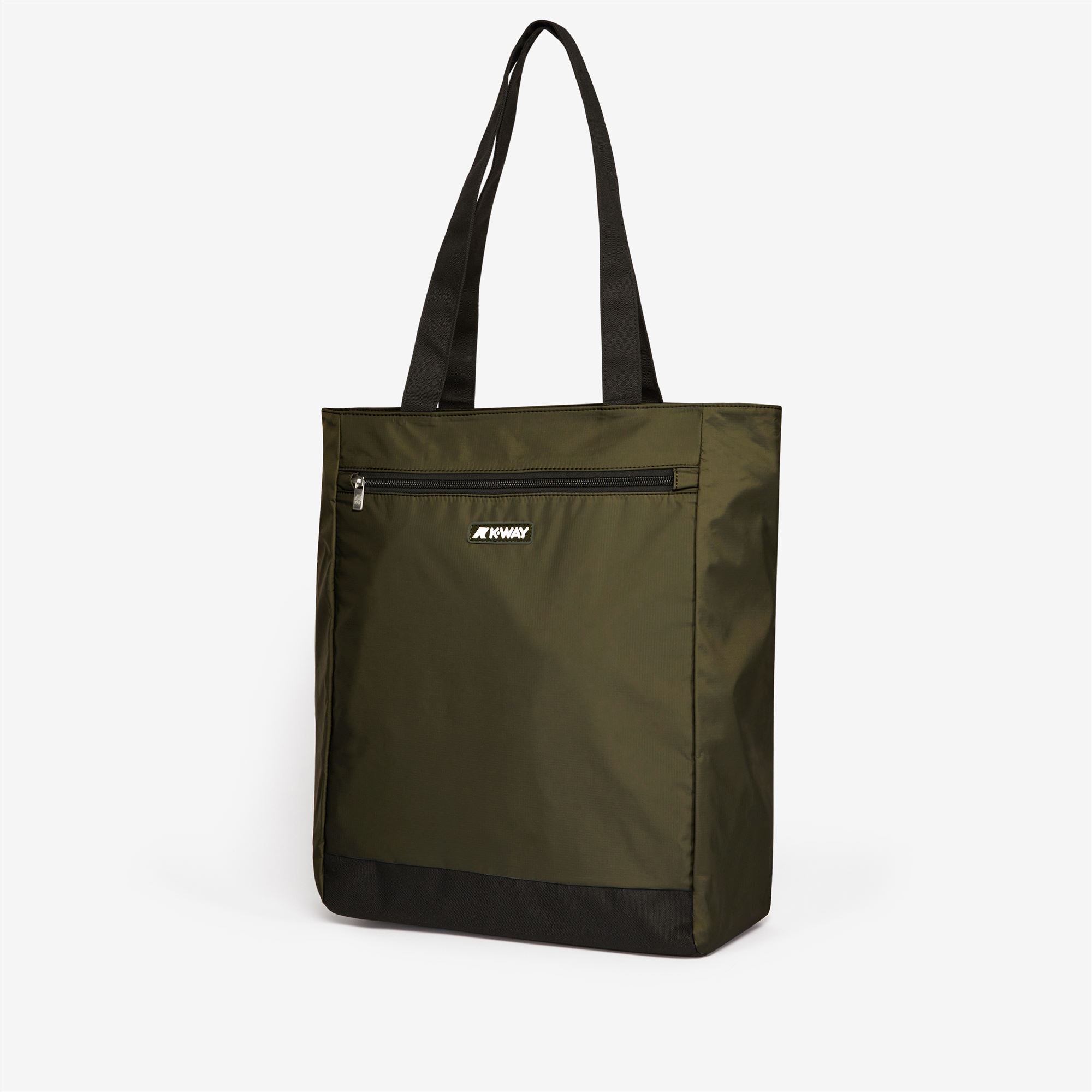Bags_UNISEX_ELLIANT_Shopping Bag_GREEN BLACKISH - Commercial 2