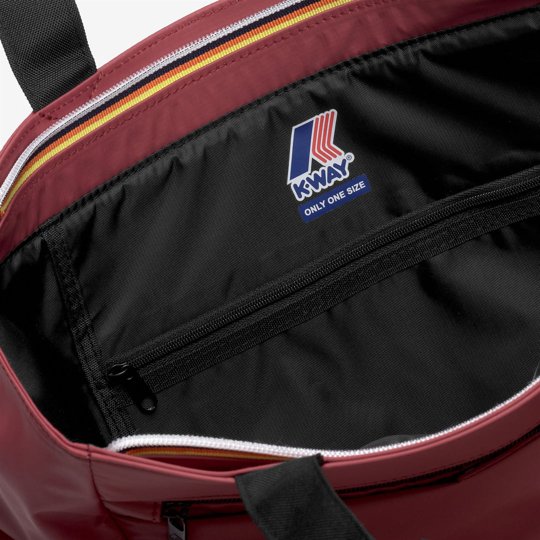 Brown Red Unisex Waterproof Shopping Bag for Travel and Leisure main