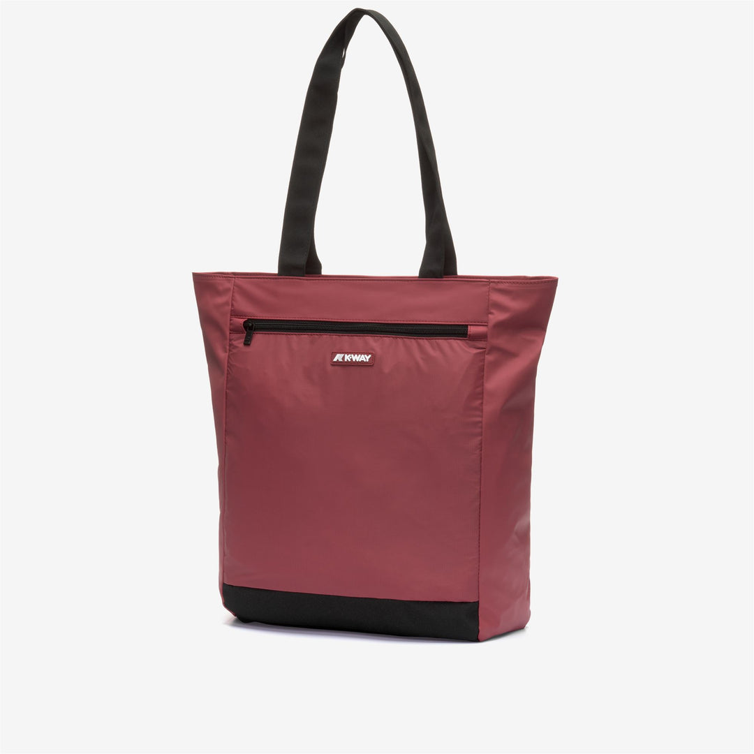 Brown Red Unisex Waterproof Shopping Bag for Travel and Leisure main