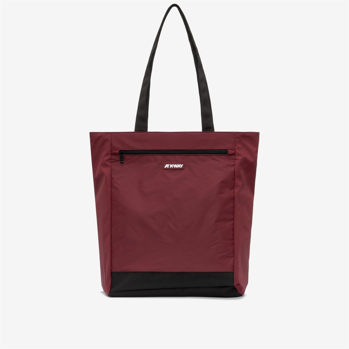 Borsa della spesa impermeabile unisex rossa con maxi tasca 1