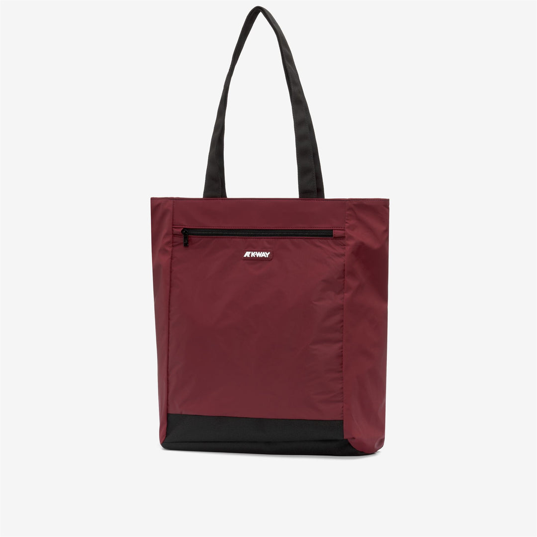 Borsa della spesa impermeabile unisex rossa con maxi tasca main