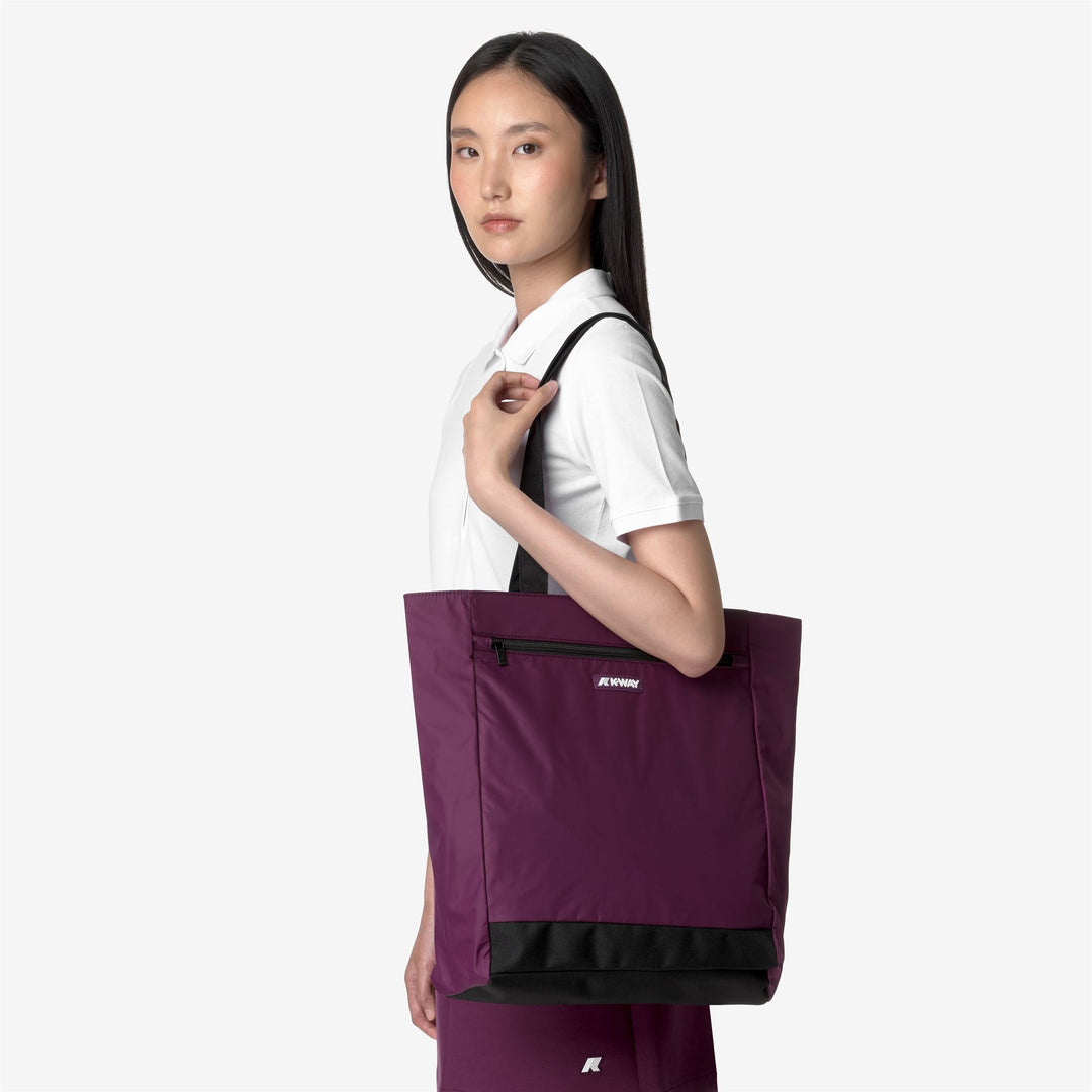 Borsello Kway Uomo K-Way Borsa Shopper Erina L Nylon Bianca