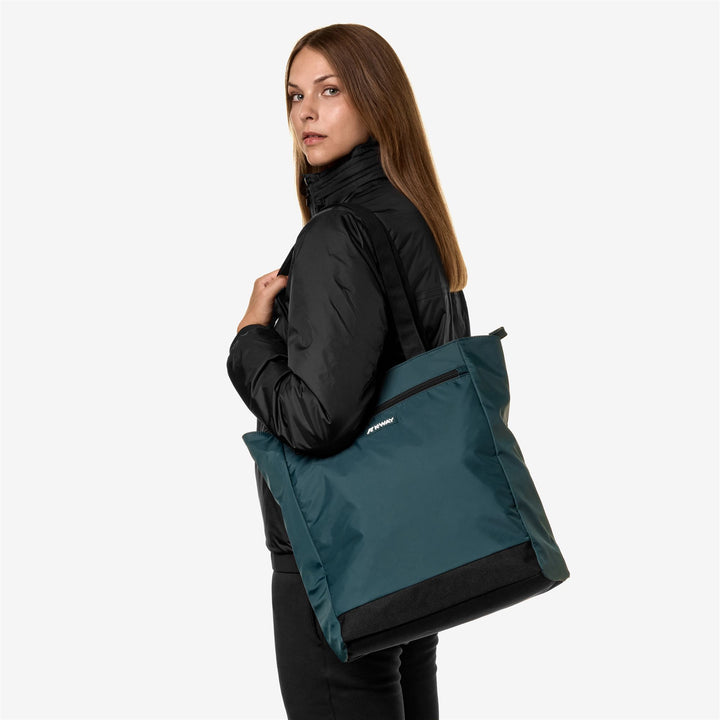 Petrol green Unisex Waterproof Shopping Bag for Travel and Leisure 5