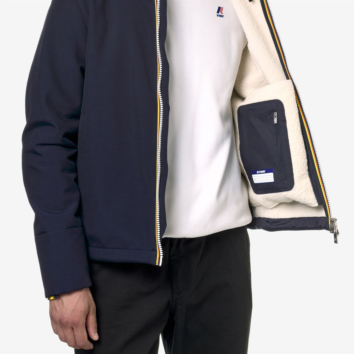 Jackets_Man_ARSENEL BONDED RIPSTOP SHERPA_Short_BLUE DEPTH - NATURAL - Commercial 7