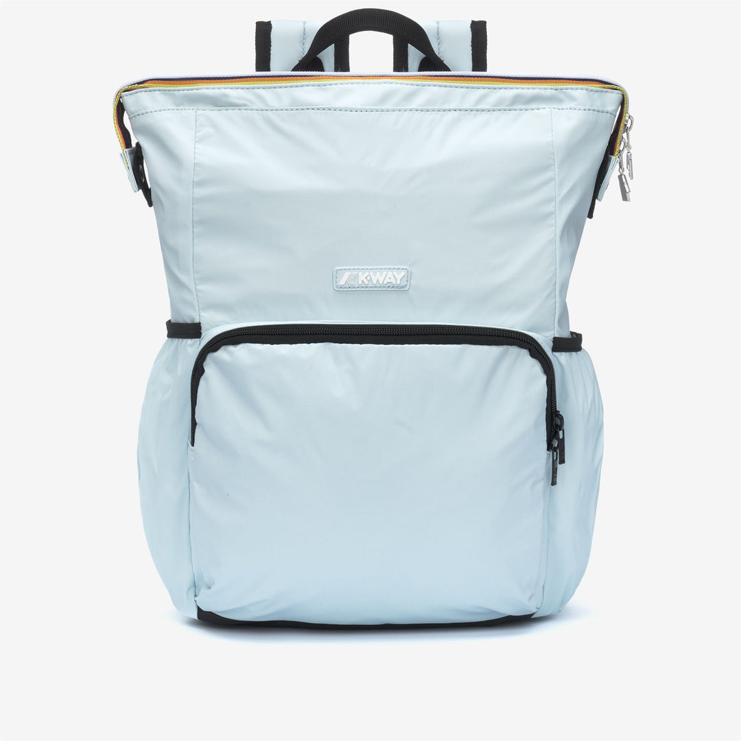 Blue unisex waterproof backpack with padded laptop sleeve 01