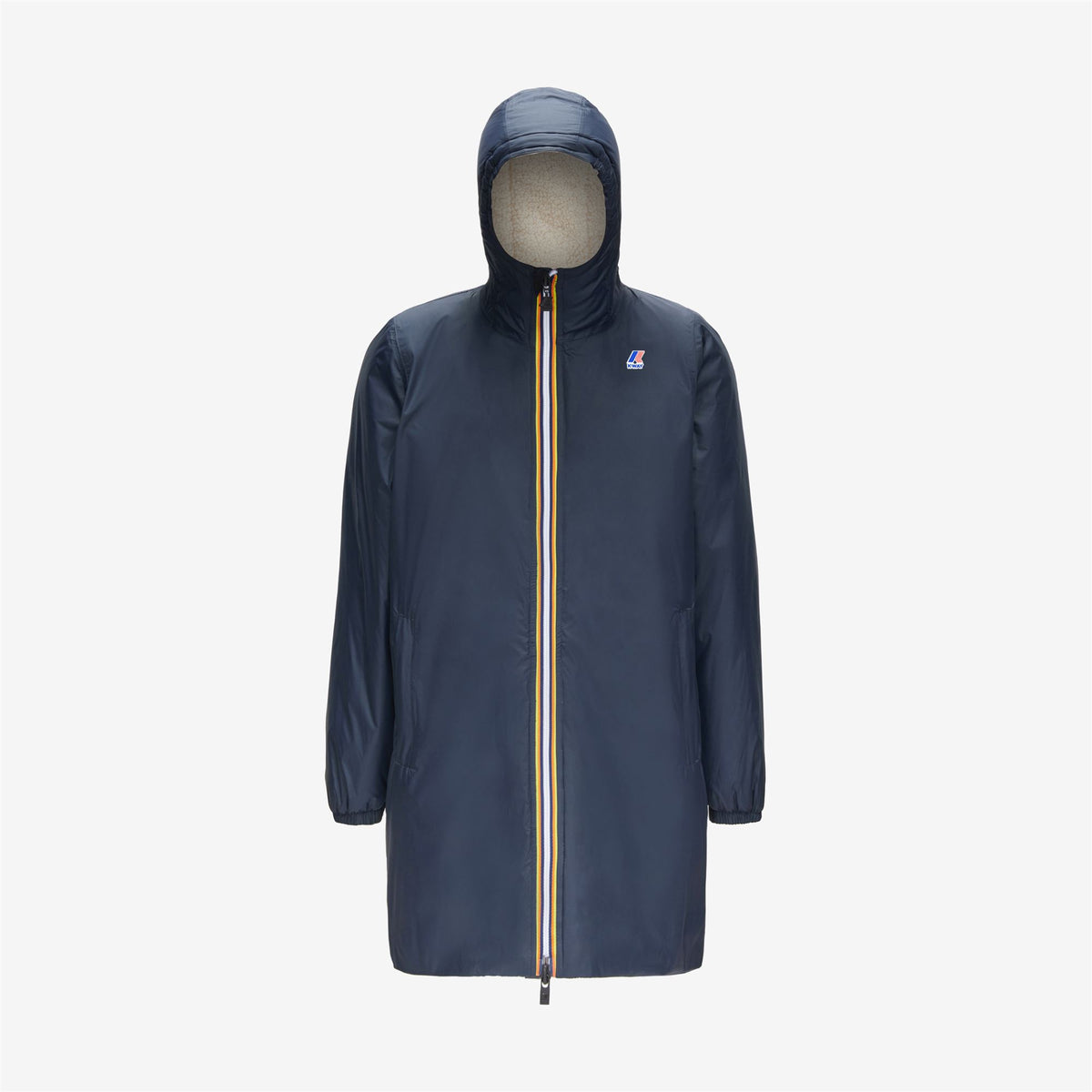 Jackets_Kid unisex_P. LE VRAI 3.0 EIFFEL ORSETTO_3/4 Length_Blue Depht-Ecru - Blue Depht - Commercial 1