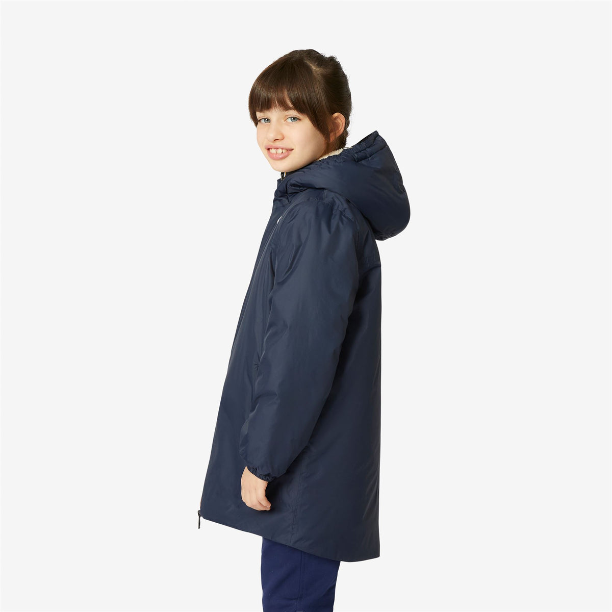 Jackets_Kid unisex_P. LE VRAI 3.0 EIFFEL ORSETTO_3/4 Length_Blue Depht-Ecru - Blue Depht - Commercial 5