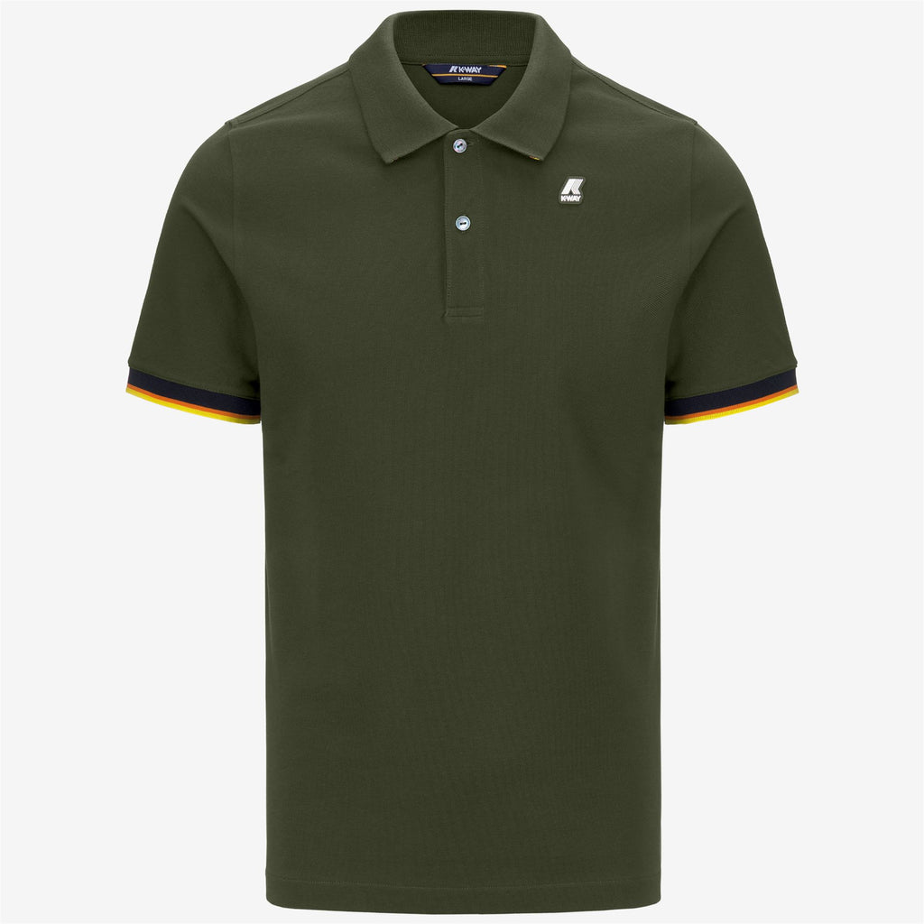 Polo Shirts_Man_VINCENT_Polo_Green Cypress - Commercial 1