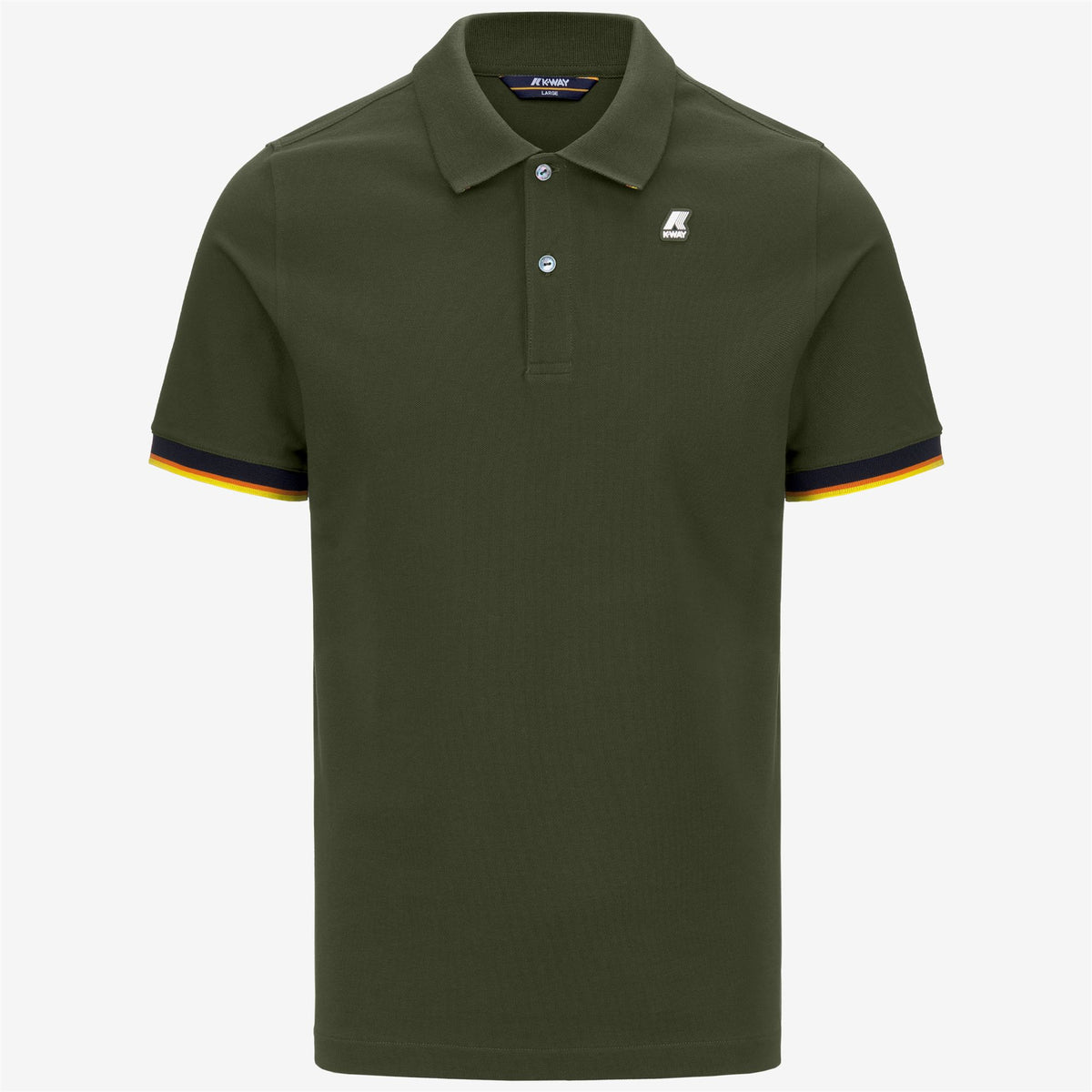 Polo Shirts_Man_VINCENT_Polo_Green Cypress - Commercial 1