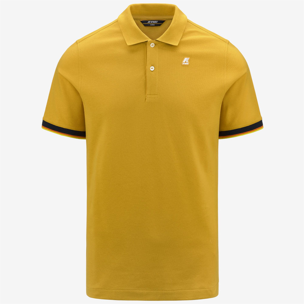 Polo Shirts_Man_VINCENT_Polo_Yellow Mimosa - Commercial 1