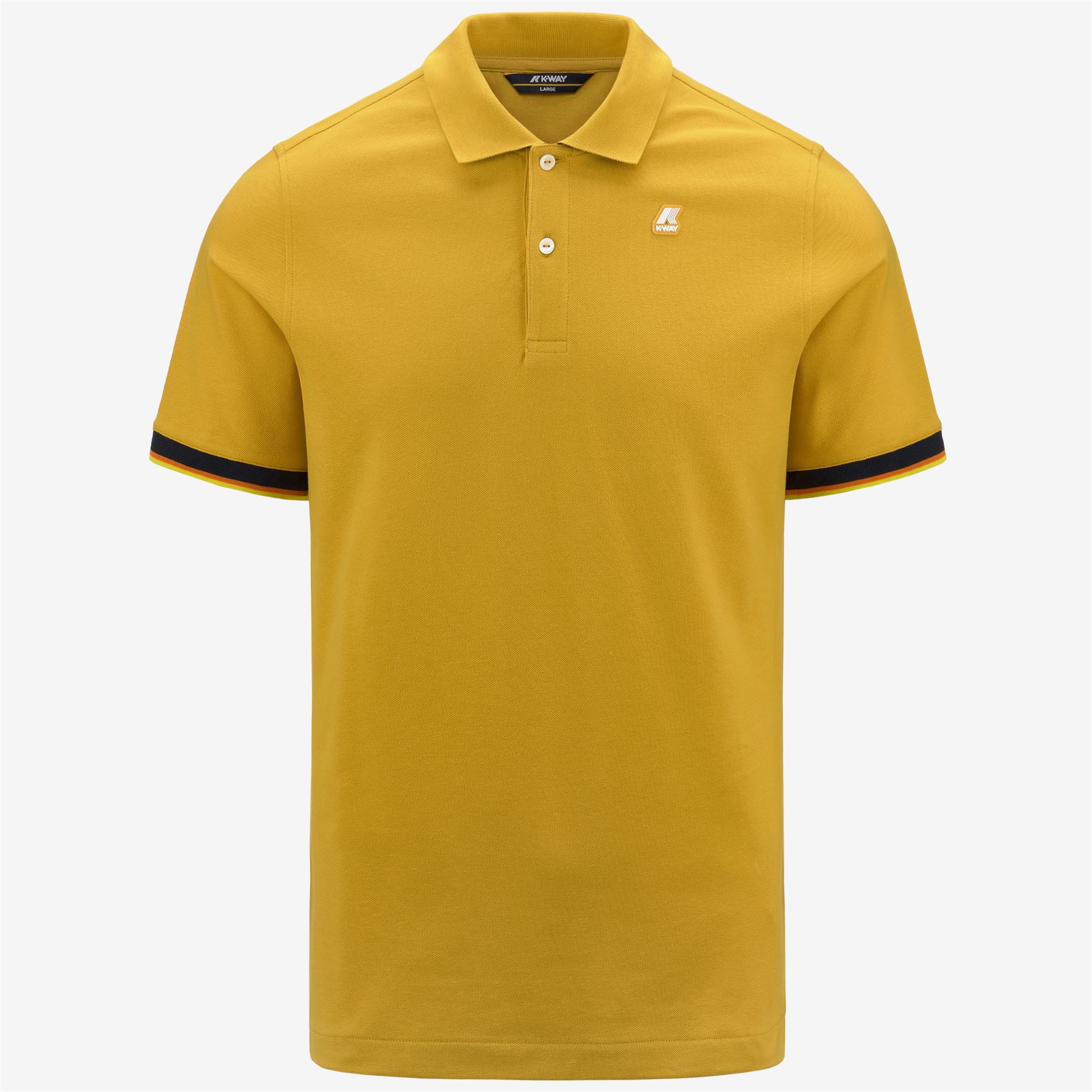 Polo Shirts_Man_VINCENT_Polo_Yellow Mimosa - Commercial 1