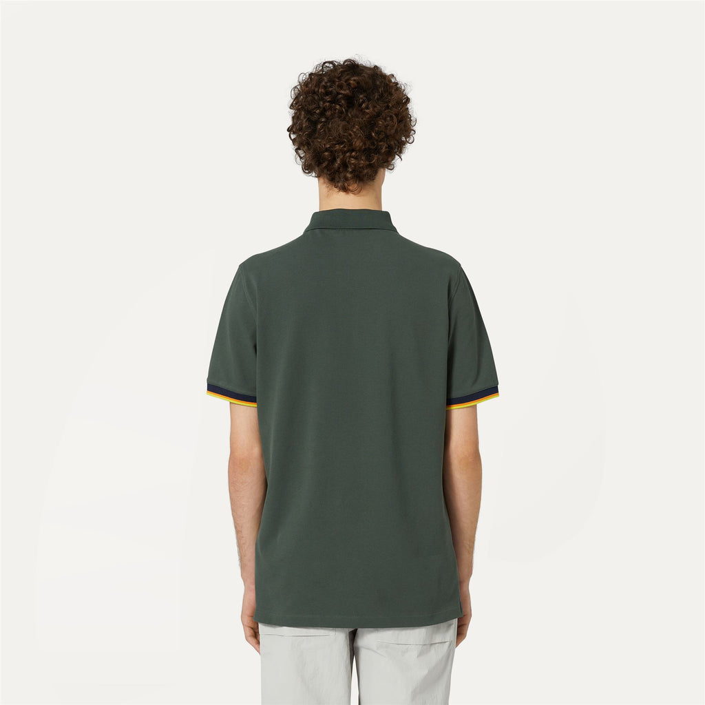 Polo Shirts_MAN_VINCENT_Polo_GREEN BLACKISH - Commercial 6