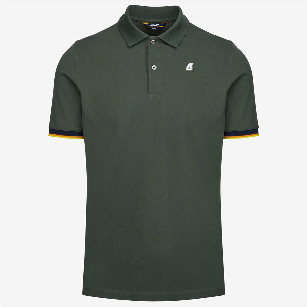 Polo Shirts_MAN_VINCENT_Polo_GREEN BLACKISH - Commercial 1