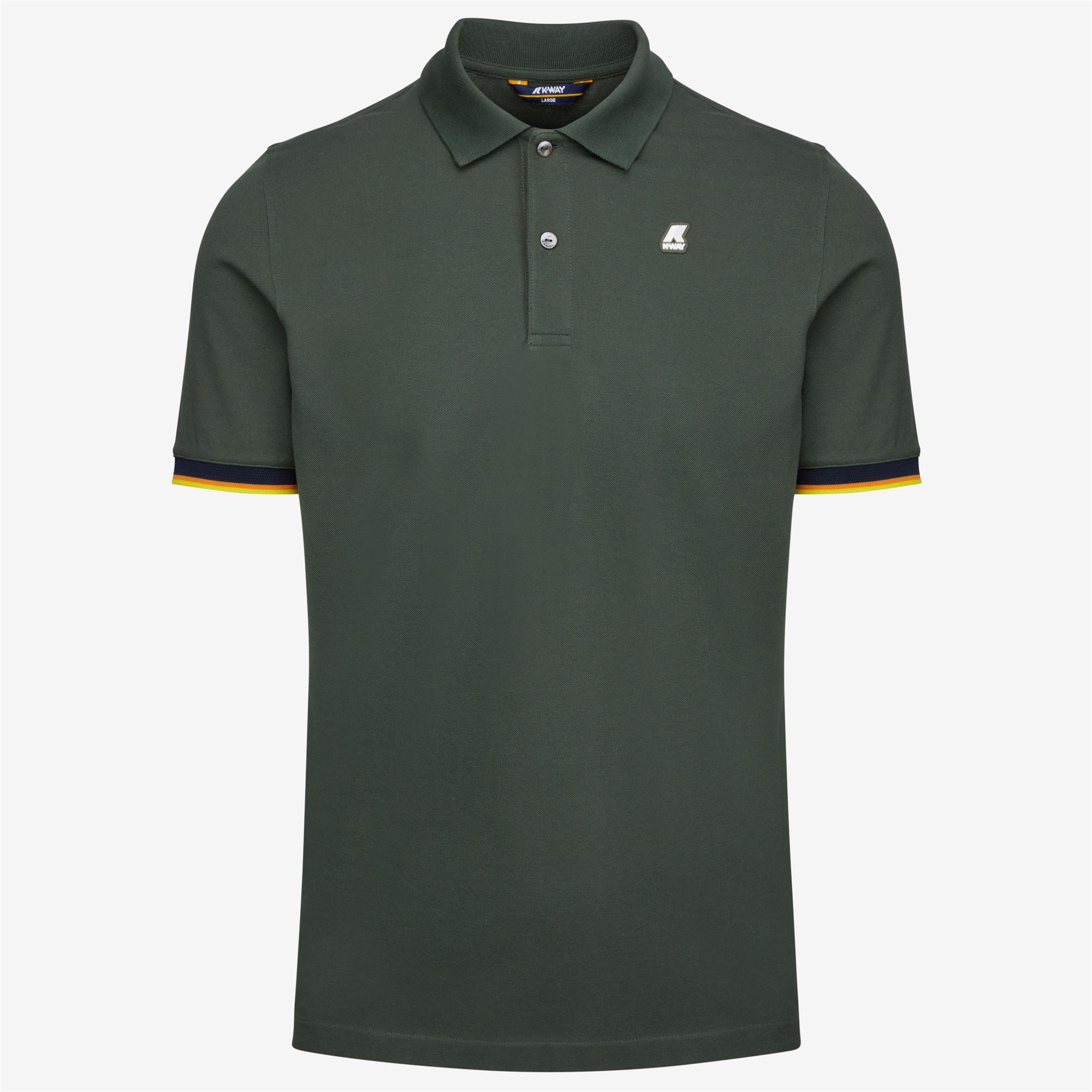 Polo Shirts_MAN_VINCENT_Polo_GREEN BLACKISH - Commercial 1