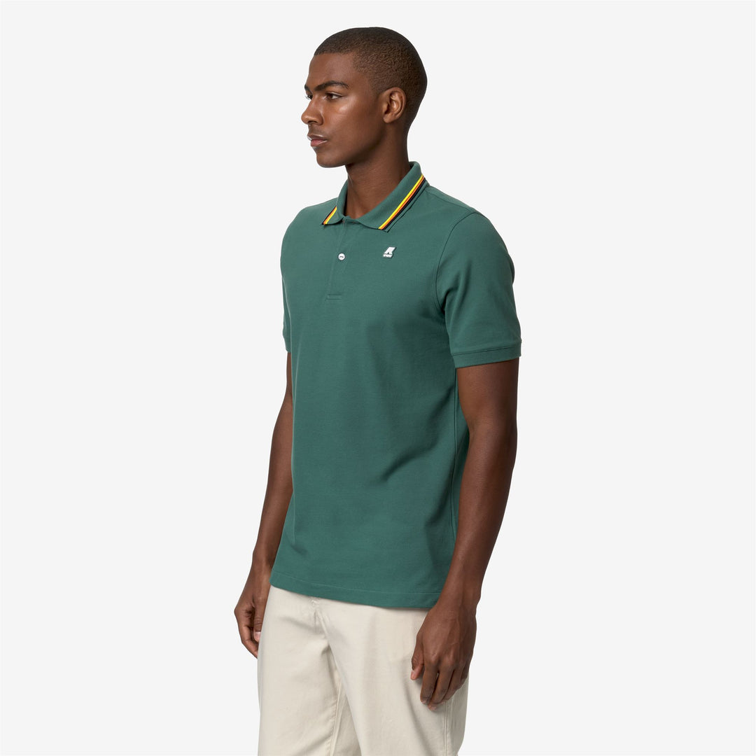 Polo Shirts Man JUD Polo GREEN PALM Detail (jpg Rgb)			