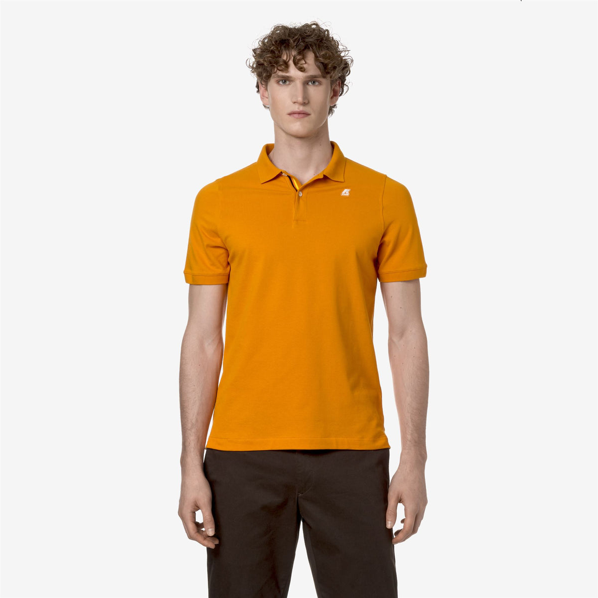 Polo Shirts_Man_VINNIE_Polo_Orange Md - Commercial 4
