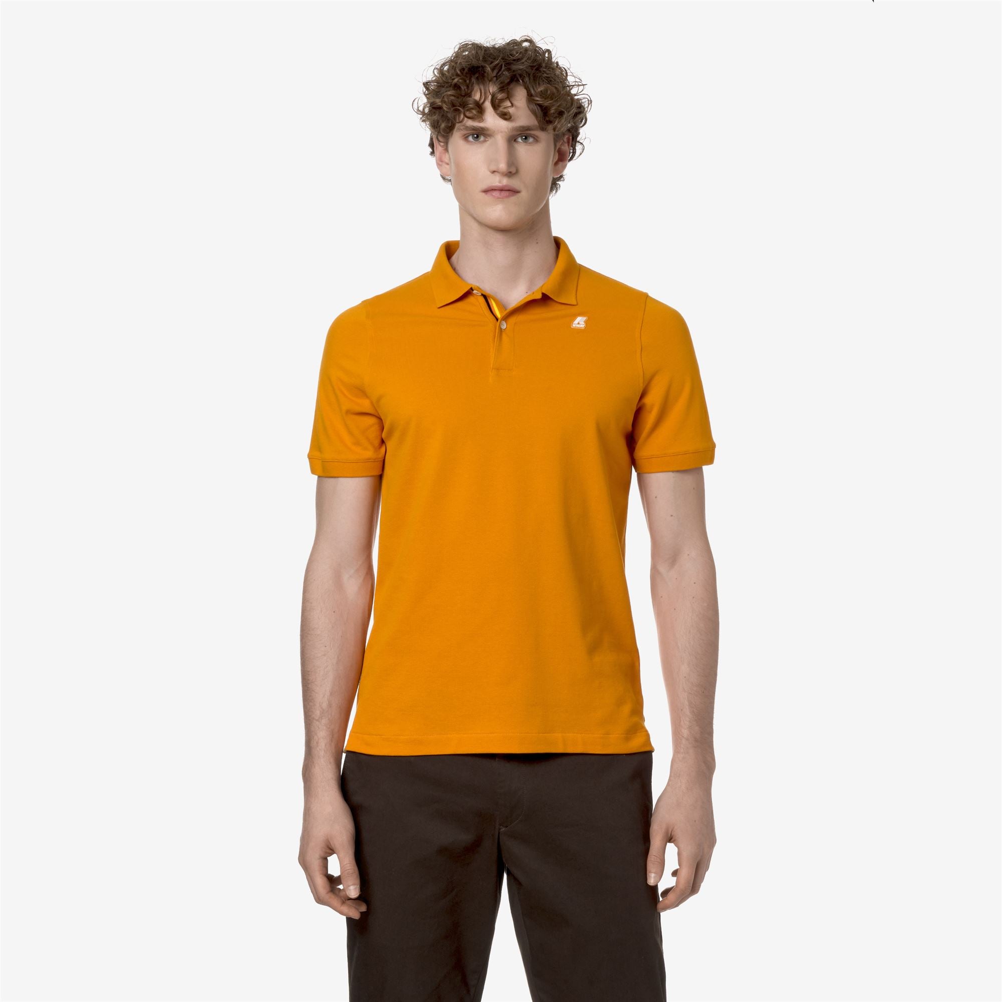 Polo Shirts_Man_VINNIE_Polo_Orange Md - Commercial 4