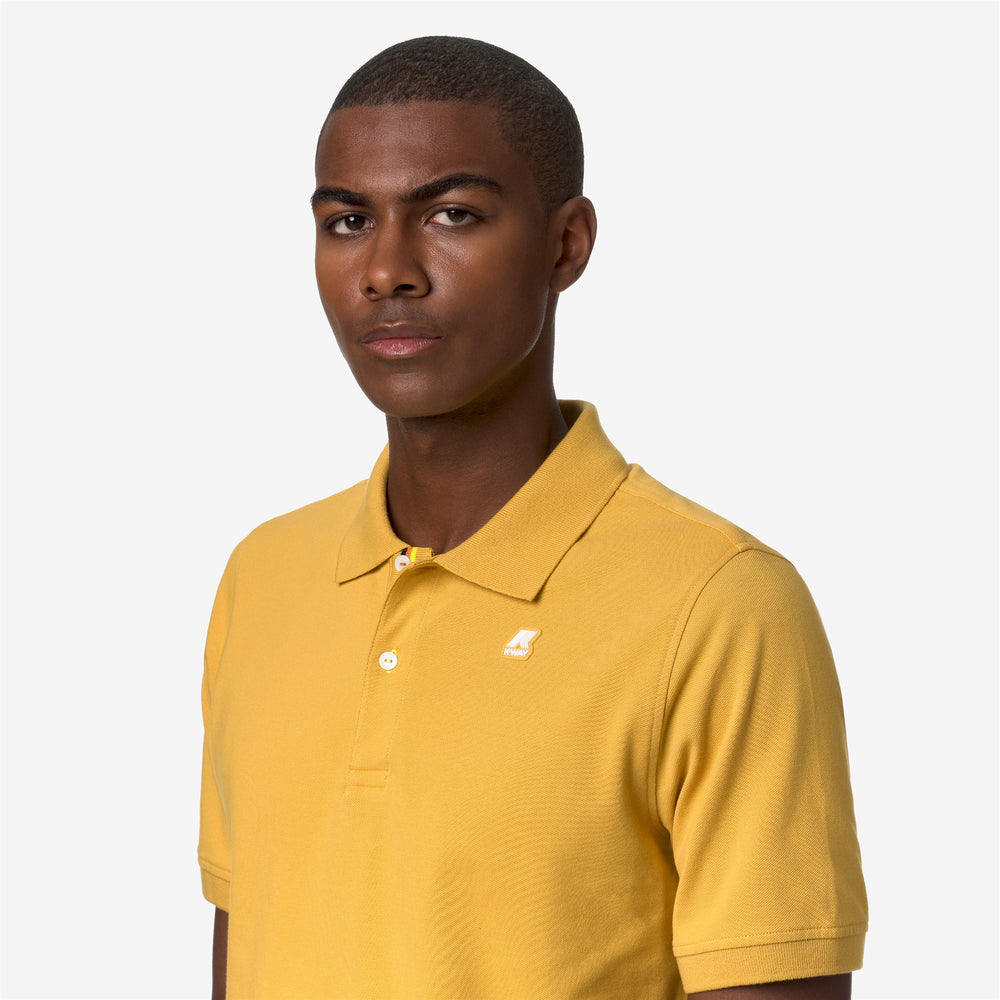 Polo Shirts Man VINNIE Polo YELLOW MIMOSA Detail Double				