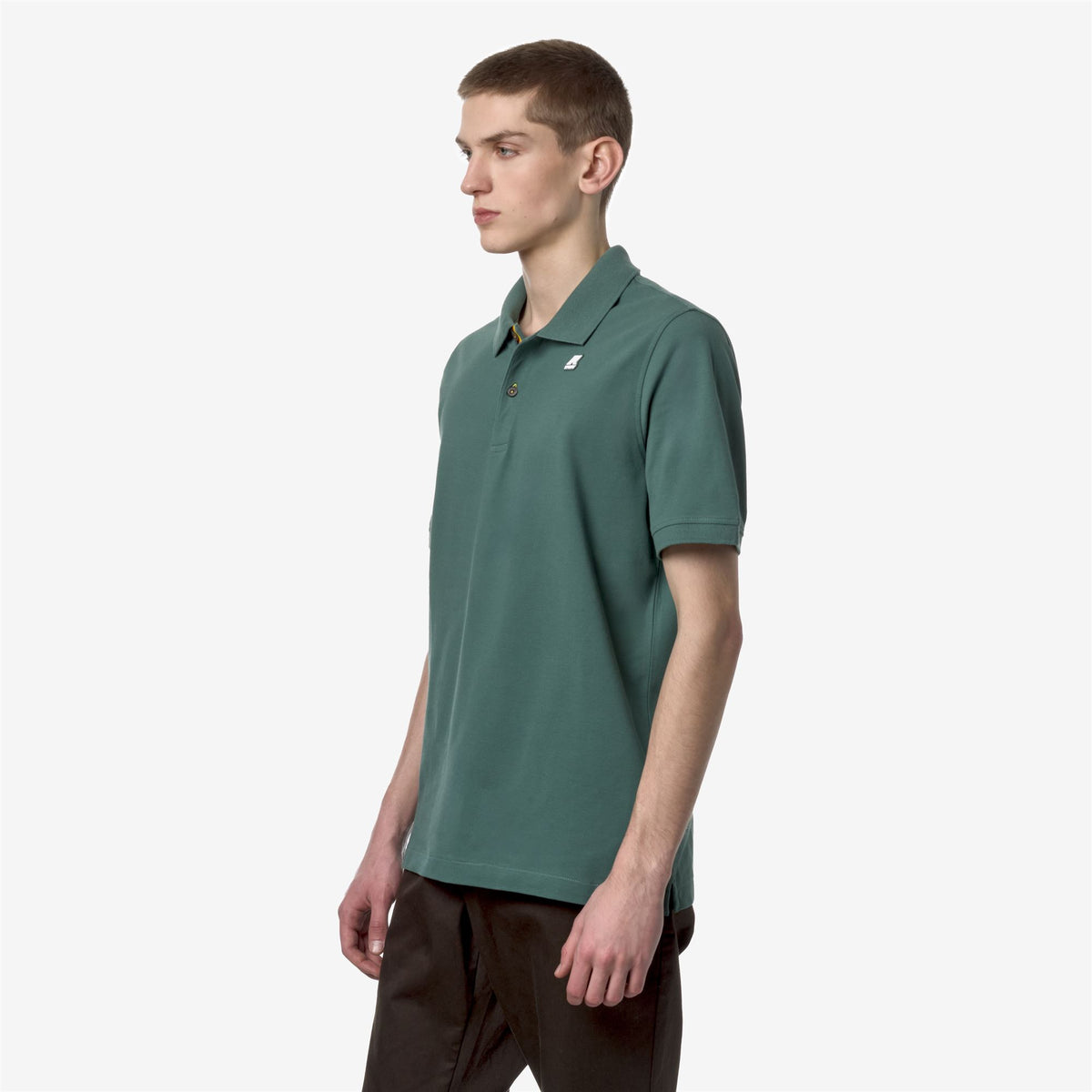 Polo Shirts_Man_VINNIE_Polo_Green Palm - Commercial 5