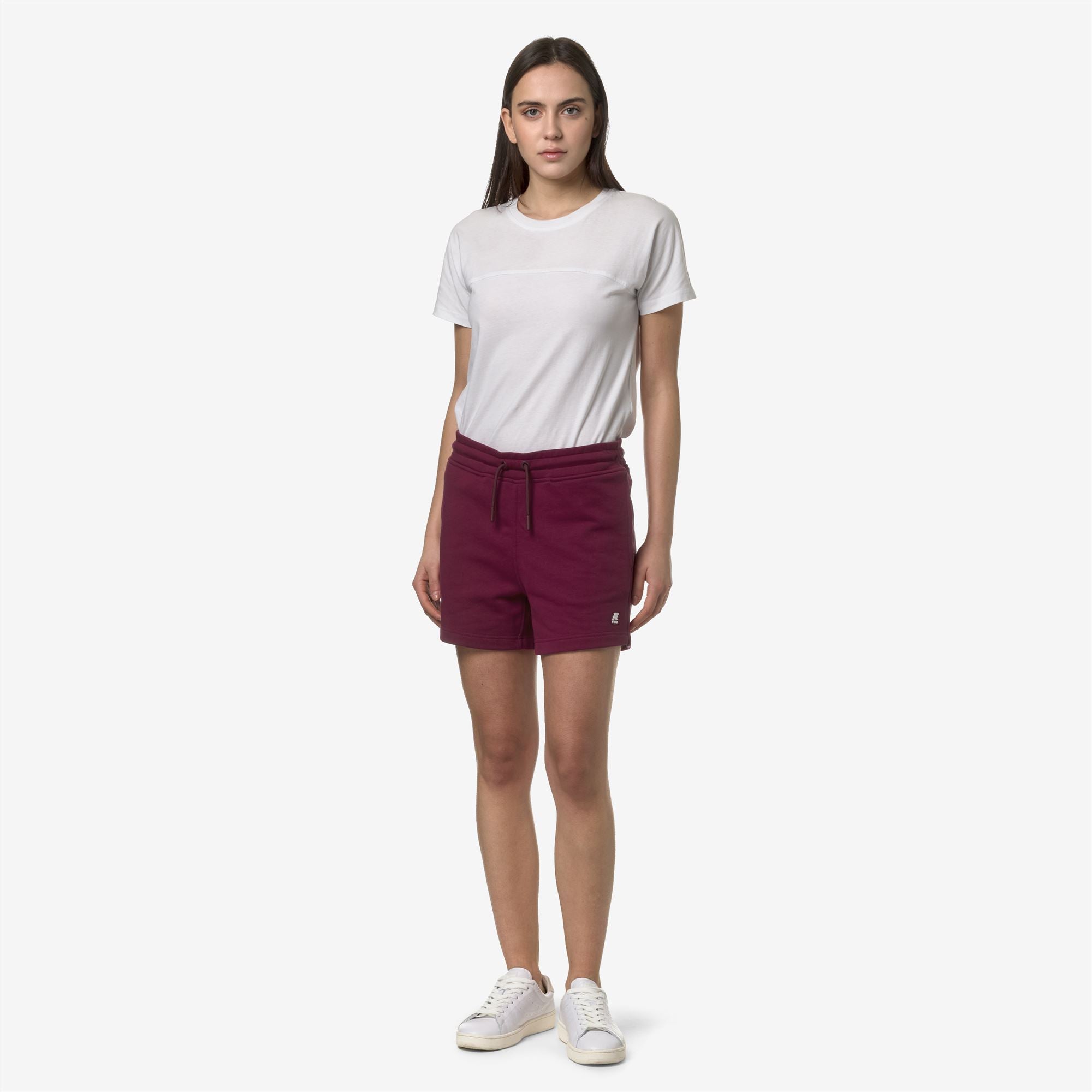 Shorts_Woman_RIKA_Sport Shorts_Red Dk - Commercial 4