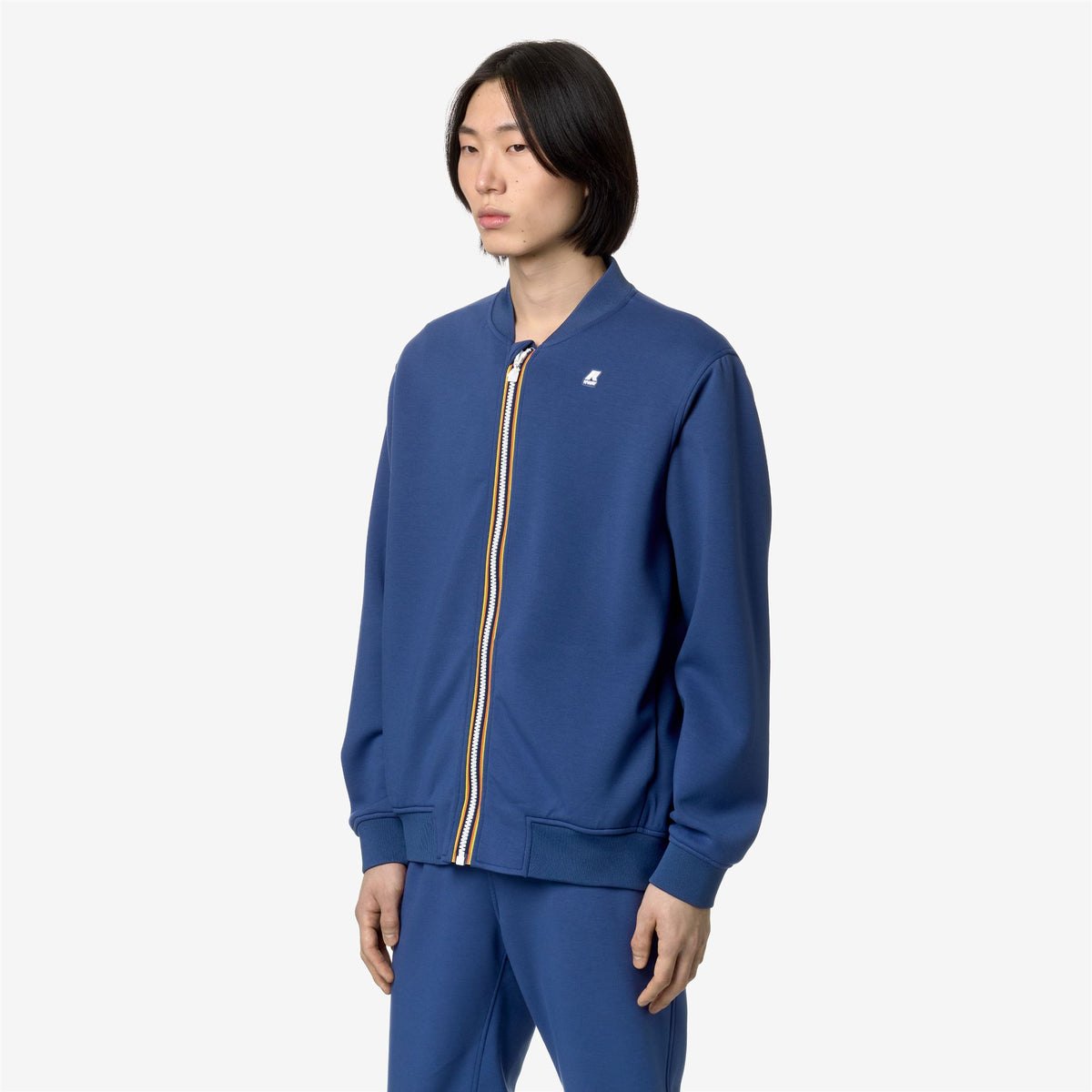 Fleece_Man_ABEL LIGHT SPACER_Jacket_Blue Fiord - Commercial 5