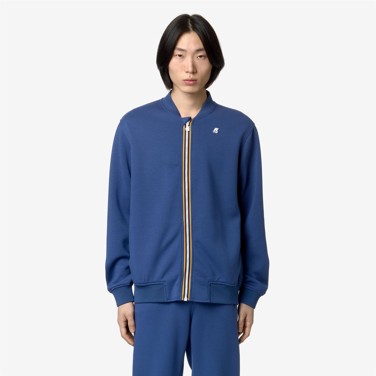 Fleece_Man_ABEL LIGHT SPACER_Jacket_Blue Fiord - Commercial 4