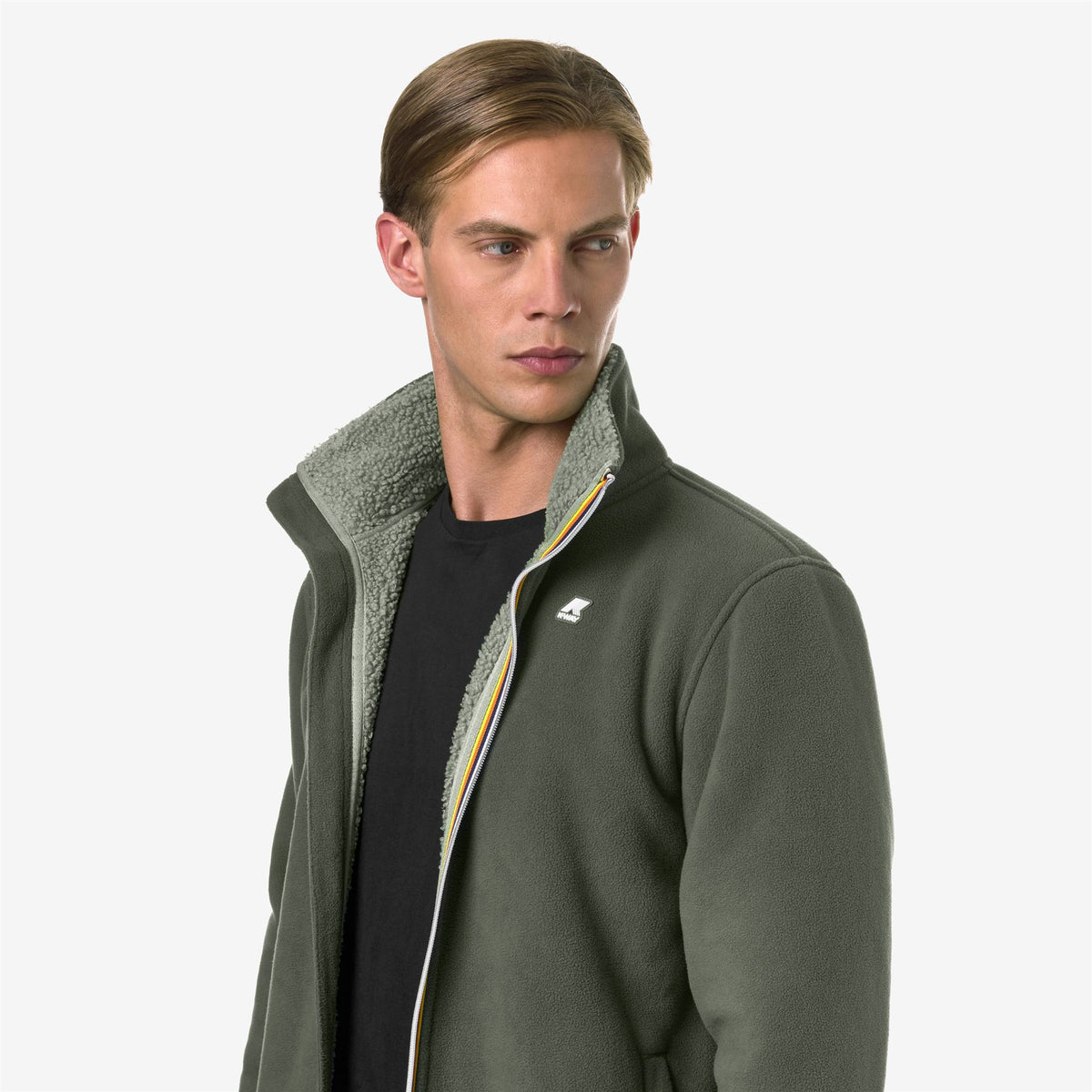 Fleece_Man_PASCAL SHERPA POLAR_Jacket_Green B-Green S - Commercial 7