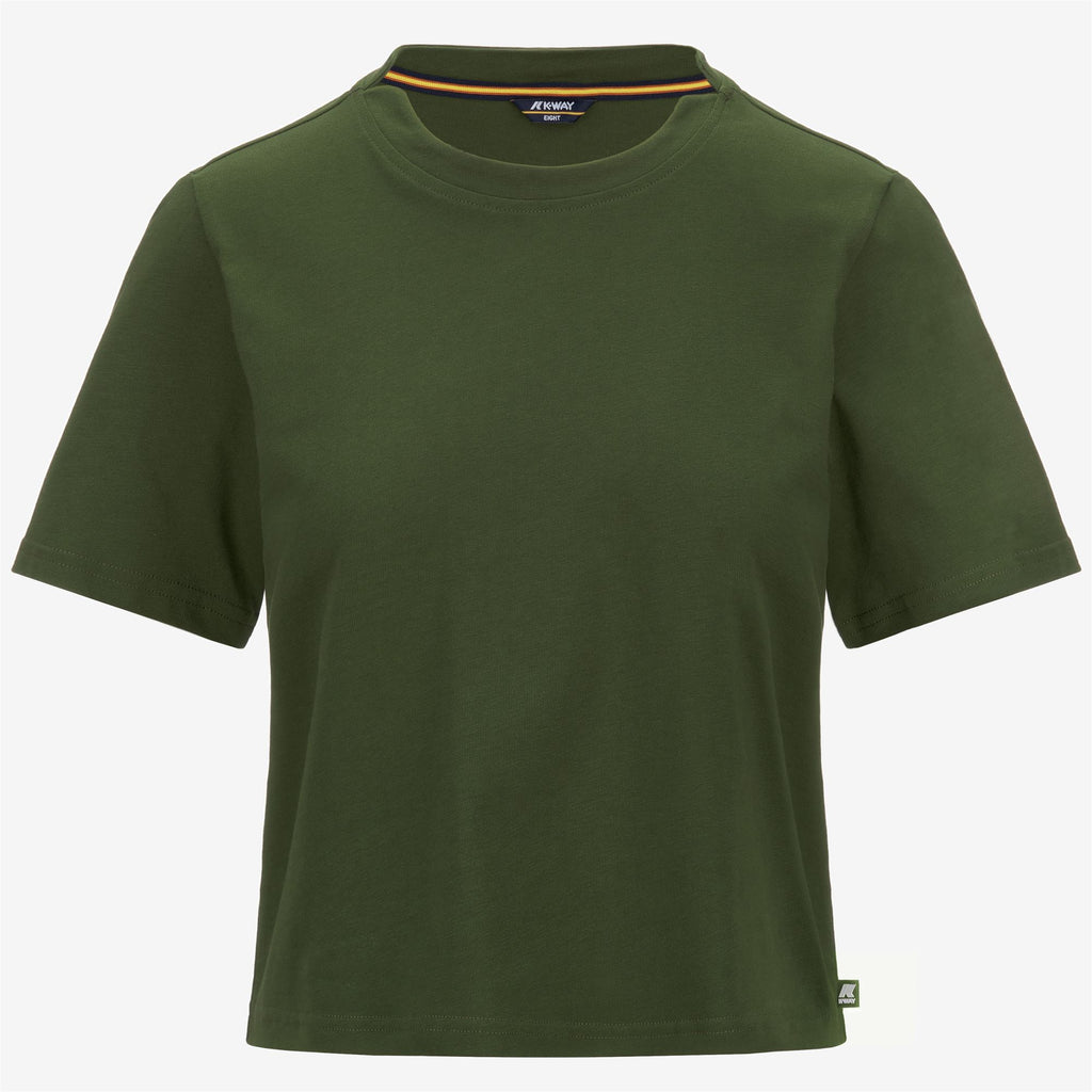 T-Shirts & Top_WOMAN_AMILLY_T-Shirt_Green Cypress - Commercial 1
