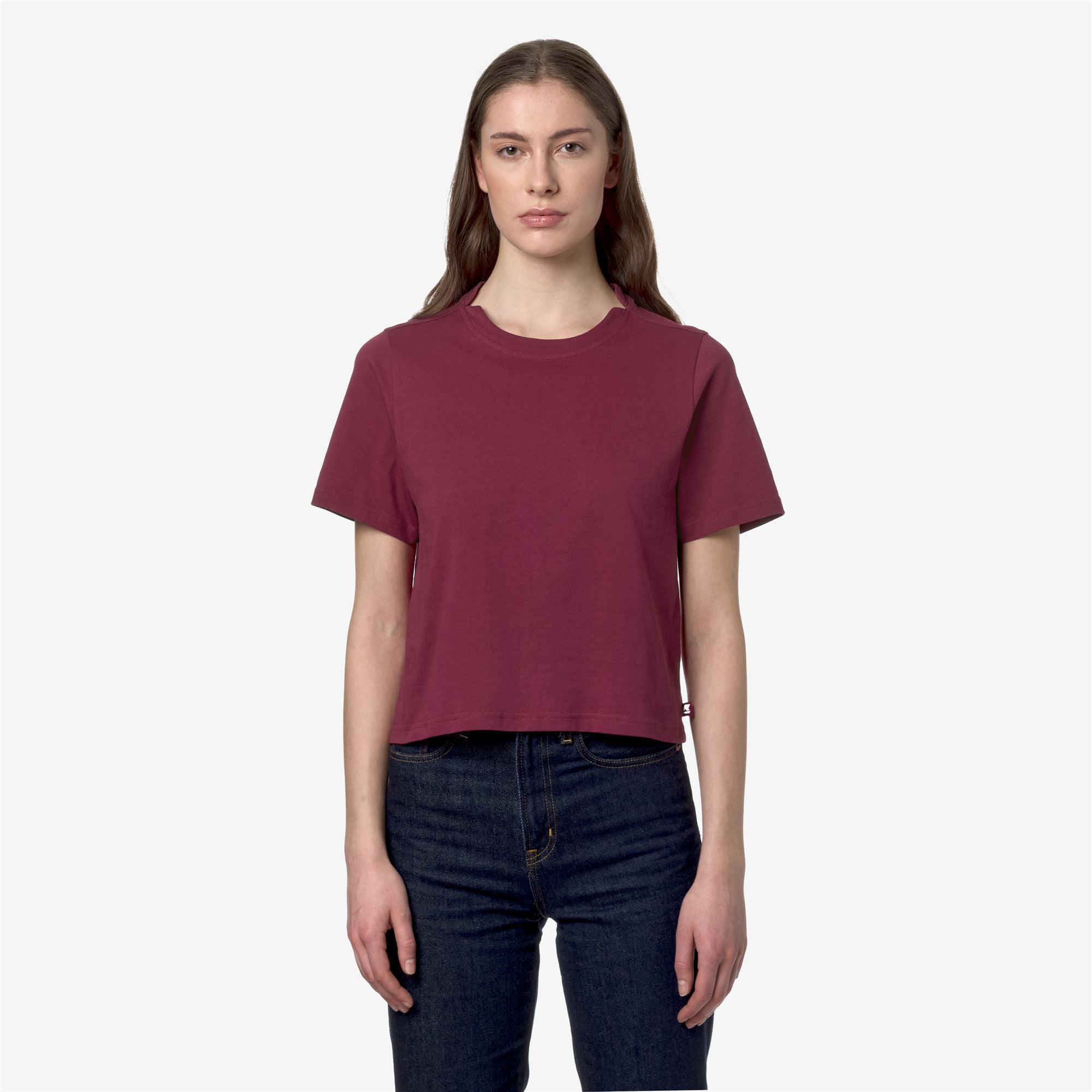 T-Shirts & Top_Woman_AMILLY_T-Shirt_Red Dk - Commercial 4