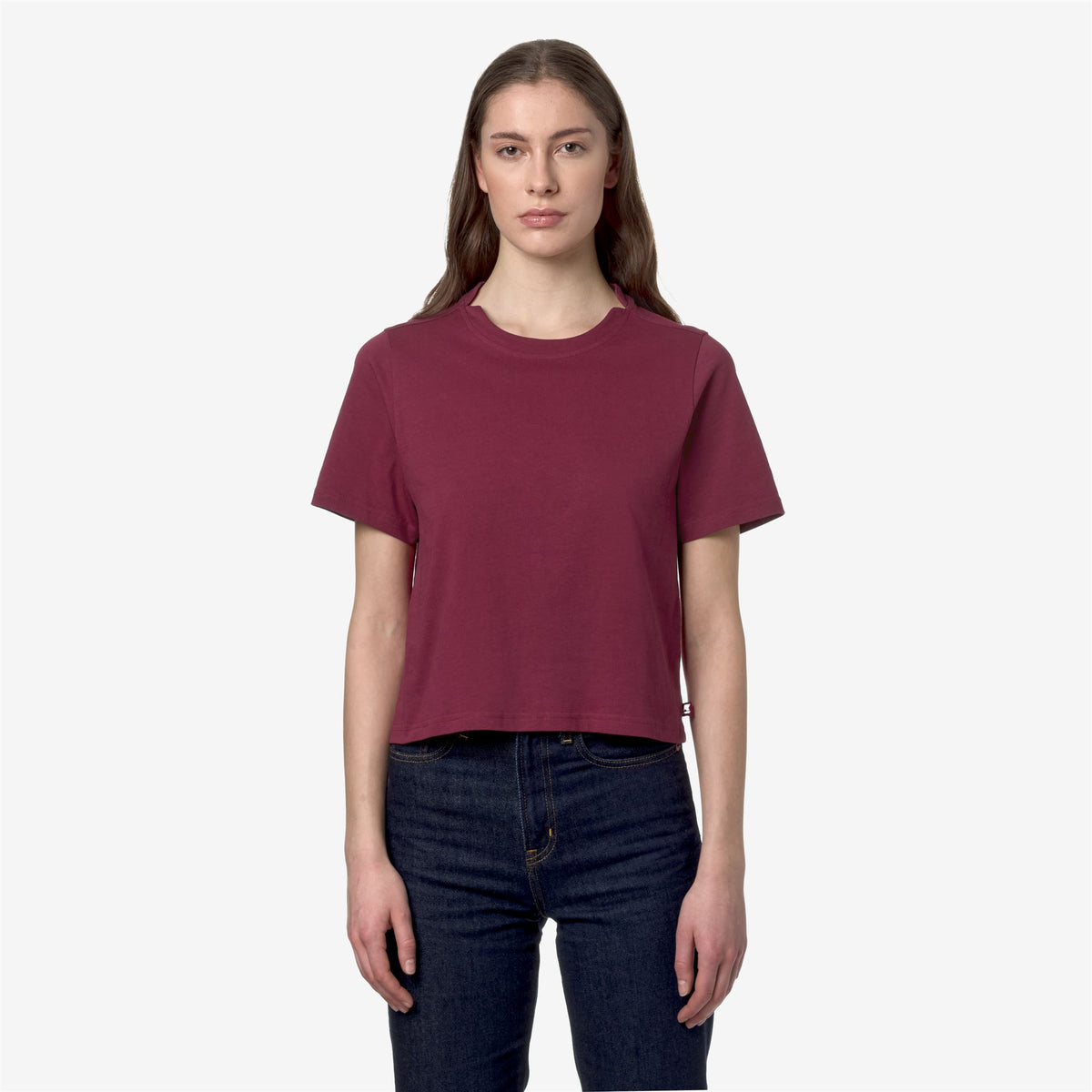 T-Shirts & Top_Woman_AMILLY_T-Shirt_Red Dk - Commercial 4