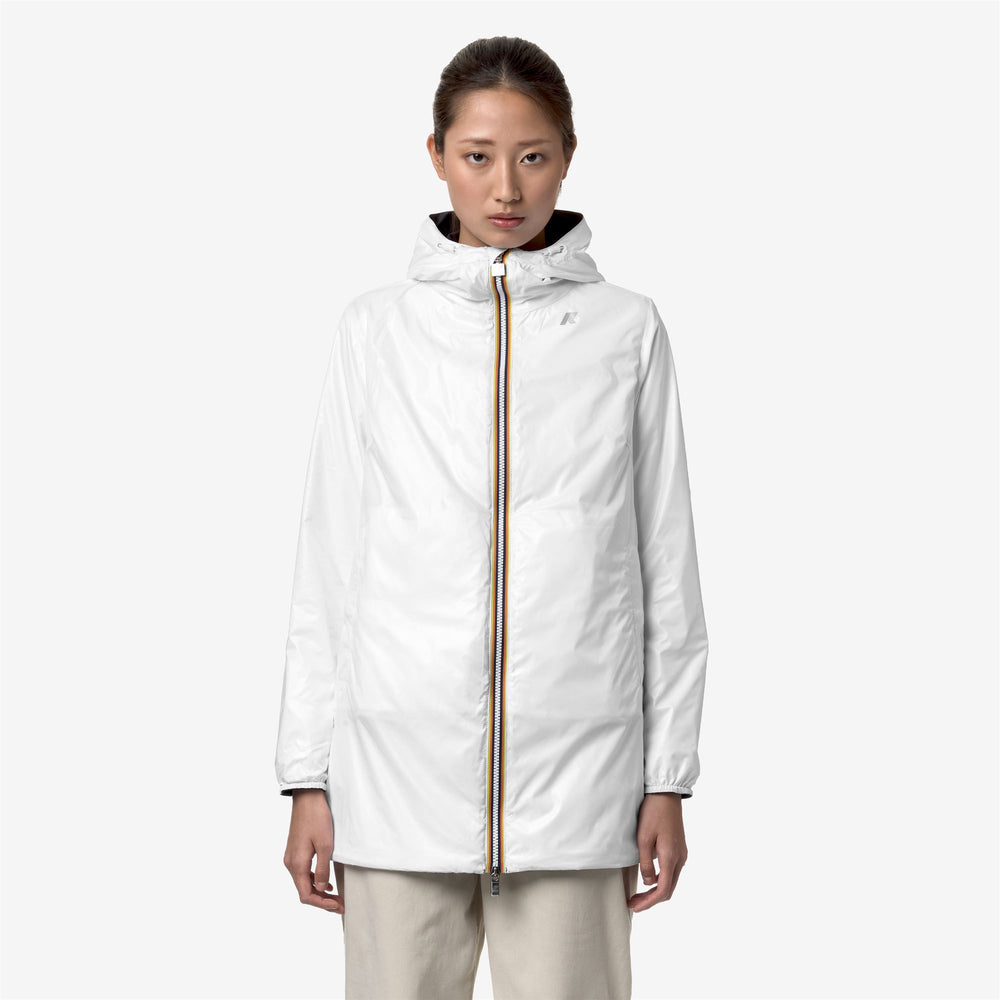 Black Grey Women's Reversible Waterproof Mid Jacket 02