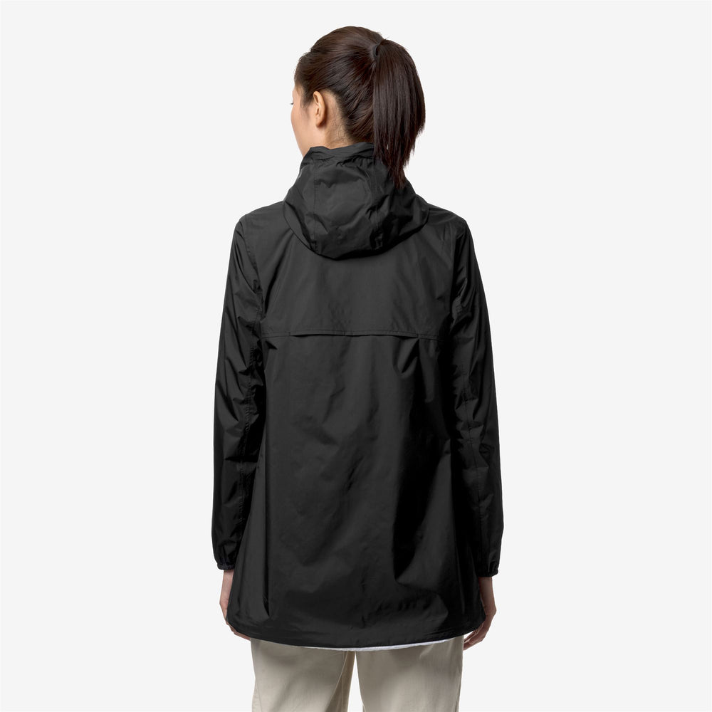 Black Grey Women's Reversible Waterproof Mid Jacket 02