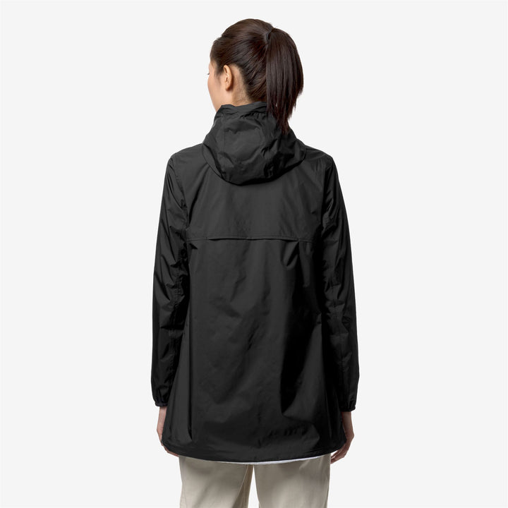 Black Grey Women's Reversible Waterproof Mid Jacket 3