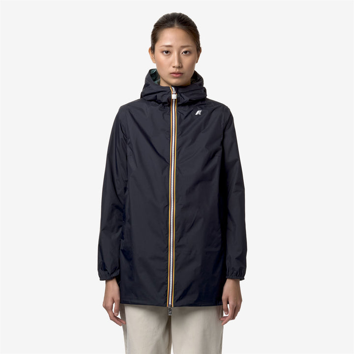 Blue Green Women's Reversible Waterproof Mid Jacket 1