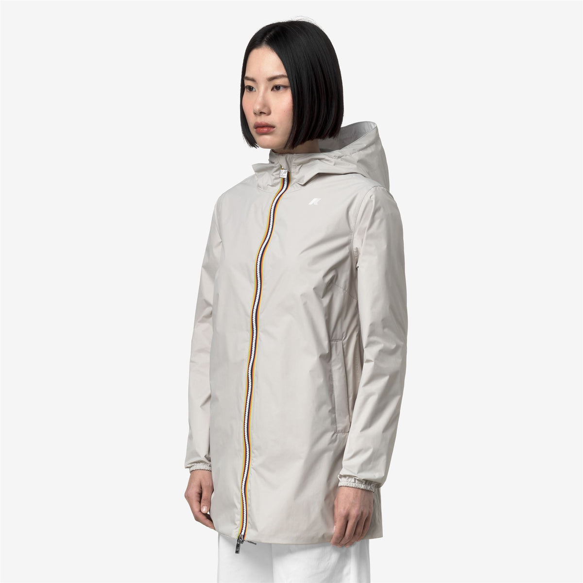Jackets_Woman_SOPHIE PLUS.2 DOUBLE_Mid_BEIGE LT - White - Commercial 5