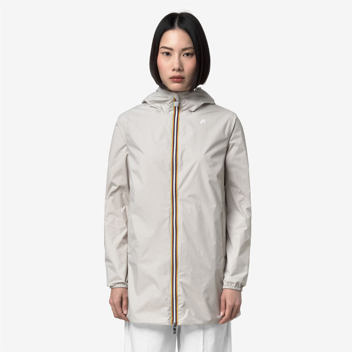 Jackets_Woman_SOPHIE PLUS.2 DOUBLE_Mid_BEIGE LT - White - Commercial 4