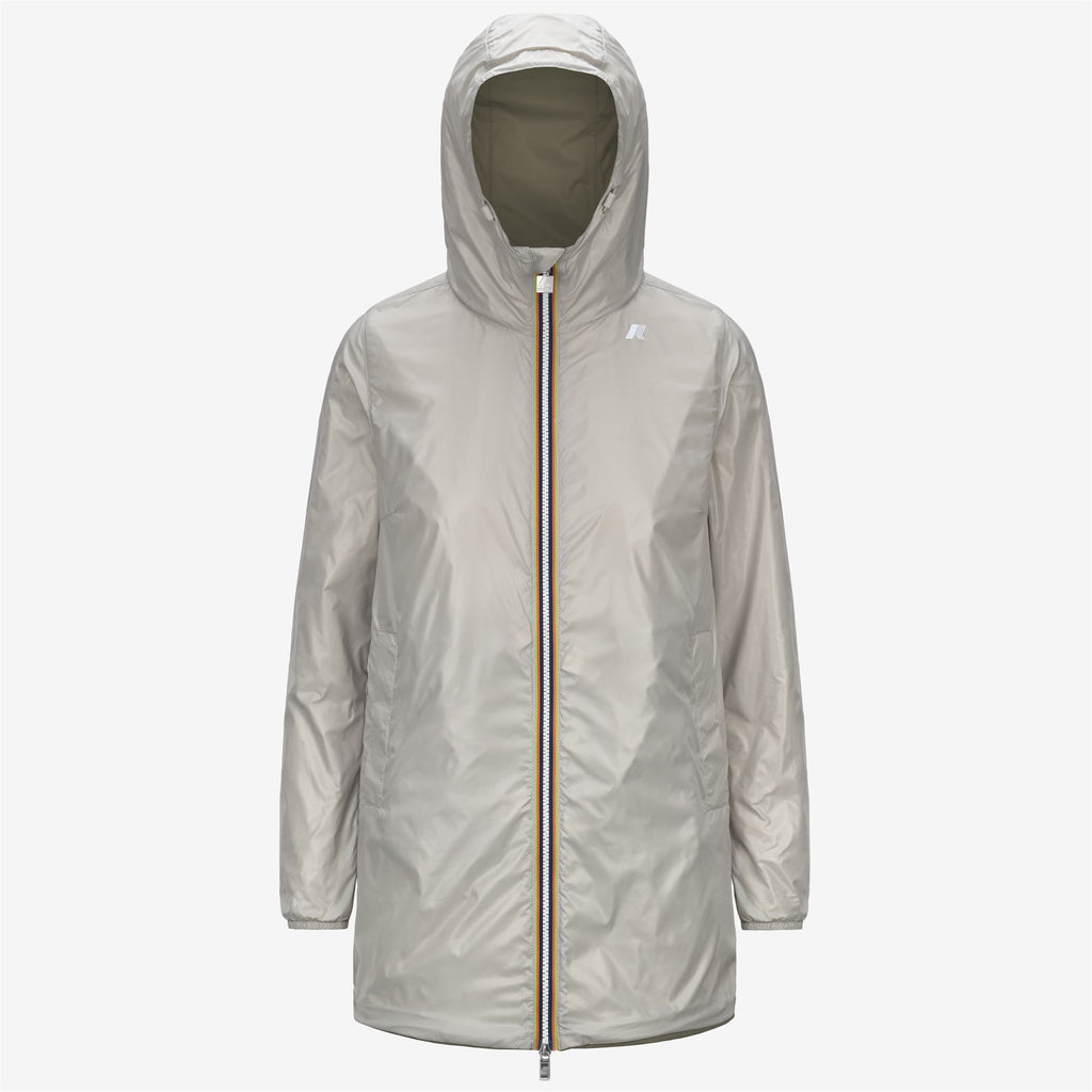 Jackets_WOMAN_SOPHIE PLUS.2 DOUBLE_Mid_Green Lichen - BEIGE LT - Commercial 2