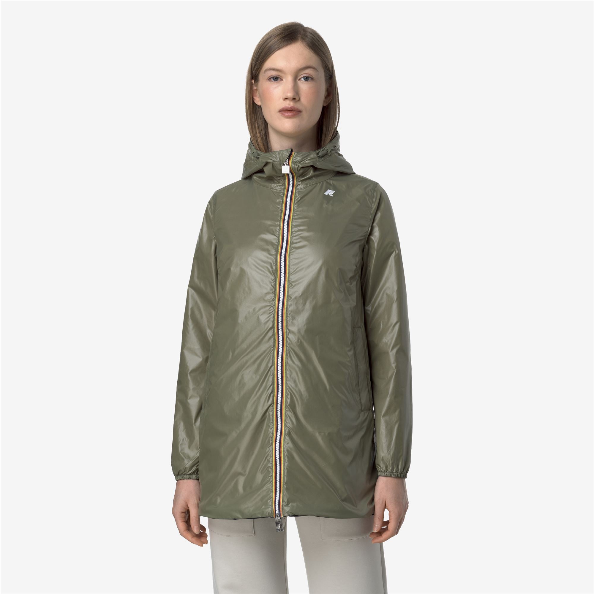 Jackets_WOMAN_SOPHIE PLUS.2 DOUBLE_Mid_Blue Depth - Green Lichen - Commercial 7
