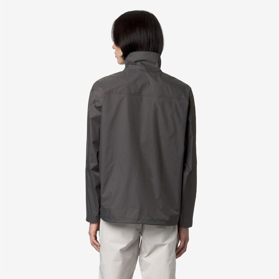 Giacca Corto Impermeabile Unisex Grigio Fumo per Mete Variabili main