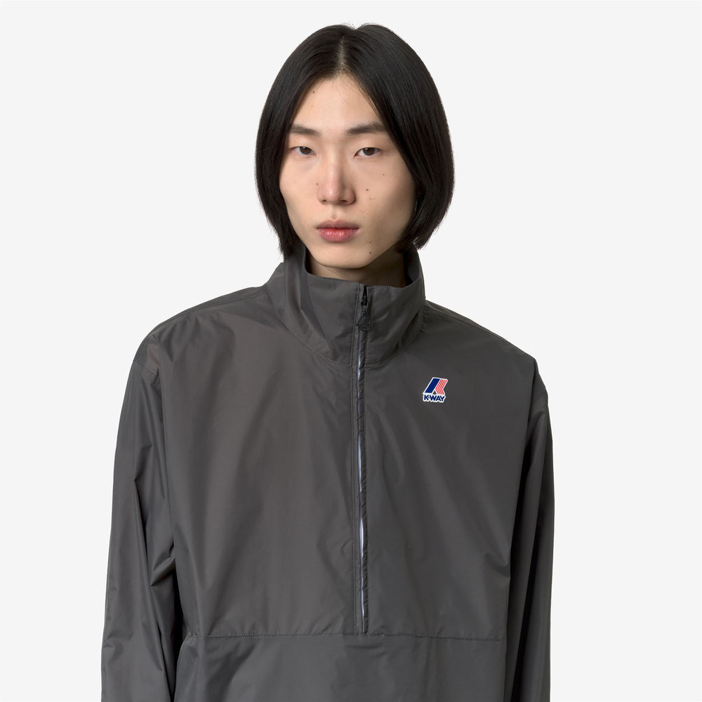 Smoked grey Unisex Waterproof Short Jacket for Variable Weather 02