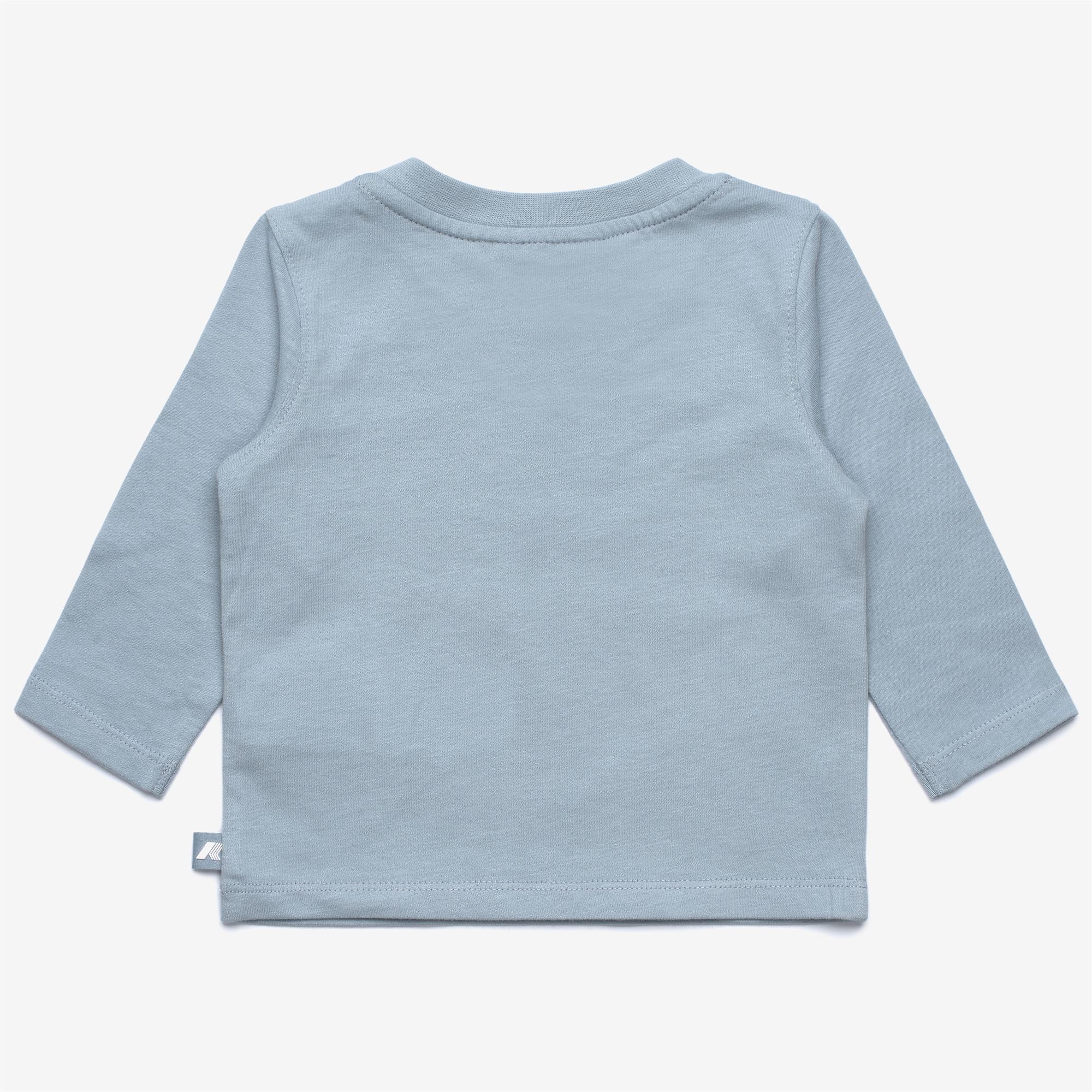 T-Shirts & Top_KID UNISEX_E. ELMETTE LETTERING JERSEY PEACH_T-Shirt_Blue Avio - Commercial 2