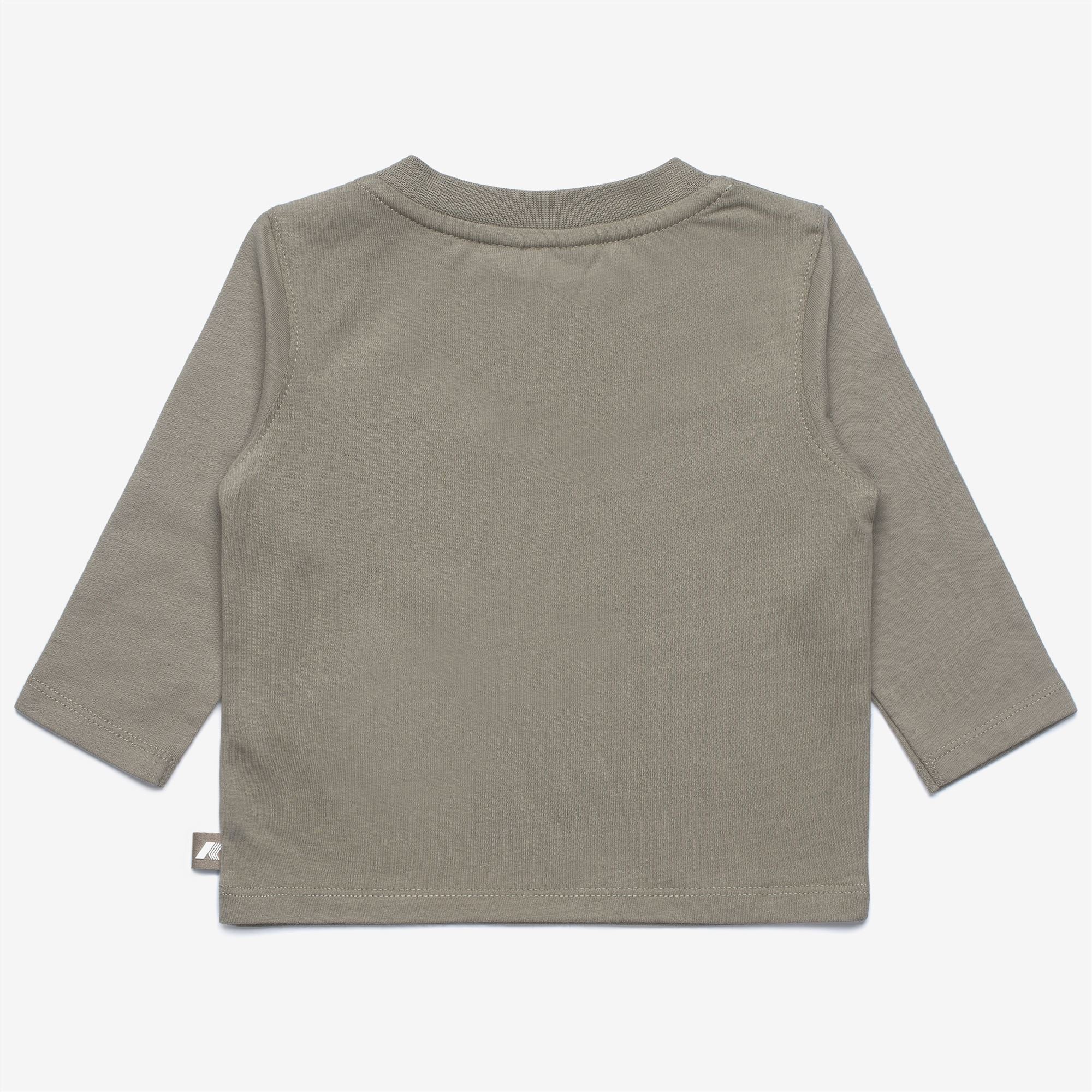 T-Shirts & Top_KID UNISEX_E. ELMETTE LETTERING JERSEY PEACH_T-Shirt_Green Oak - Commercial 2
