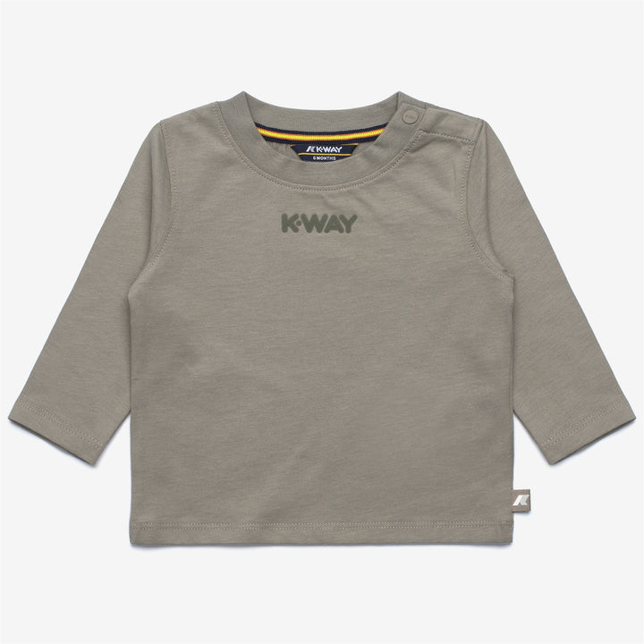 T-shirt unisex verde in cotone per bambini con scritte 1