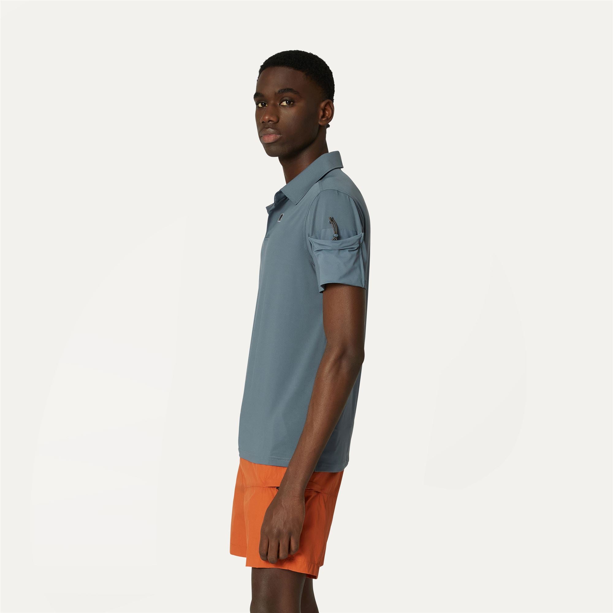 T-Shirts & Top_Man_SLIEVOT_Polo_Grey Everest - Commercial 5