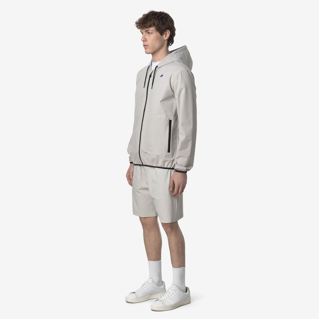 Beige Grey Unisex City Travel Sport Shorts main