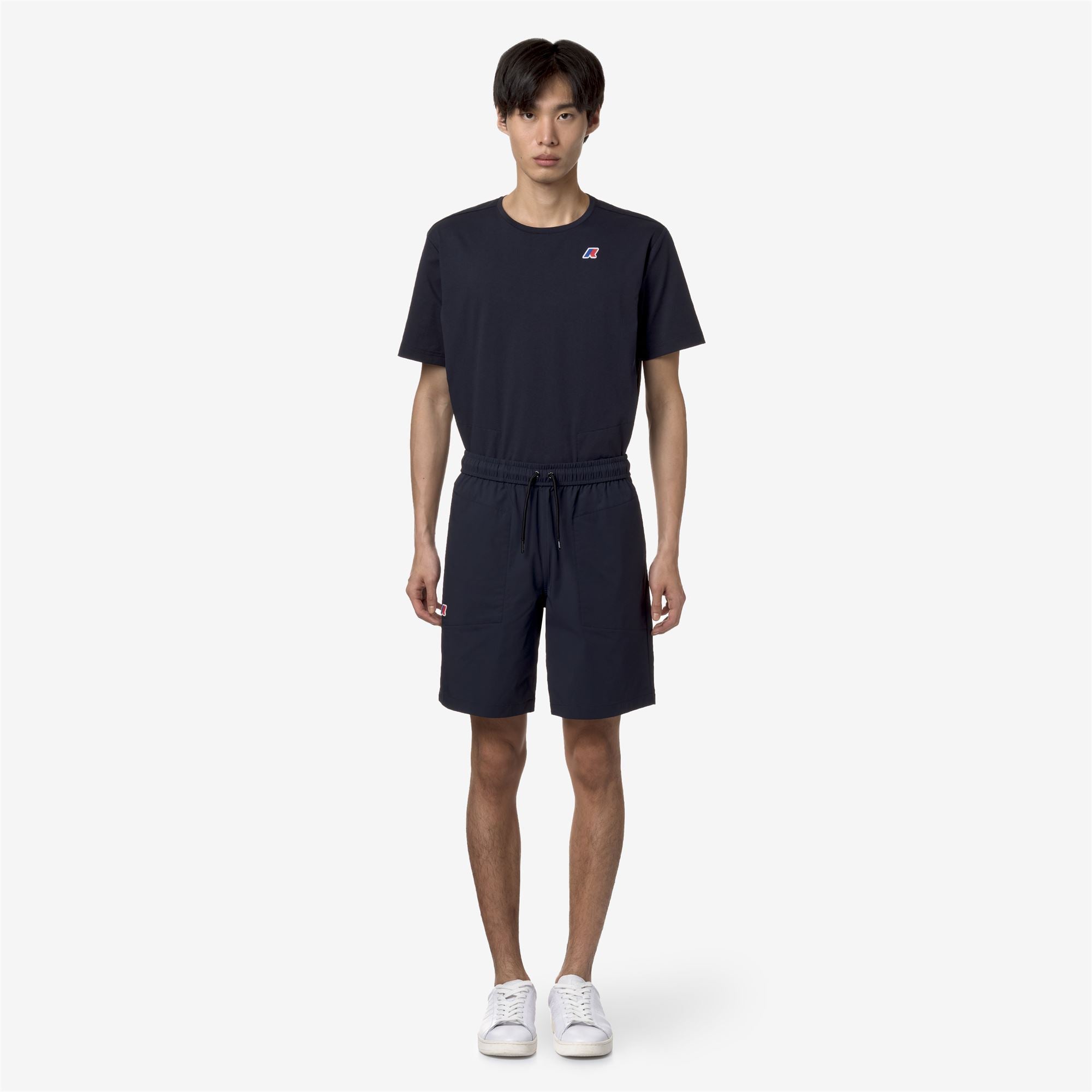 Shorts_UNISEX_NESTY TRAVEL_Sport Shorts_Blue Depth - Commercial 4